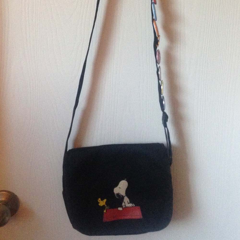 Adjustable baby messenger purse with snoopy